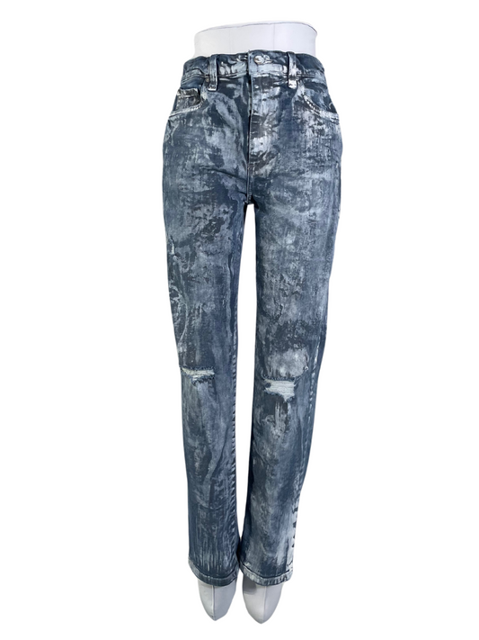 UpCycled and Painted Aden Bera Jeans, the base pair are Joe's Jeans size 28