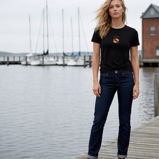 House of 1788 Rounded Maryland Flag - Unisex t-shirt