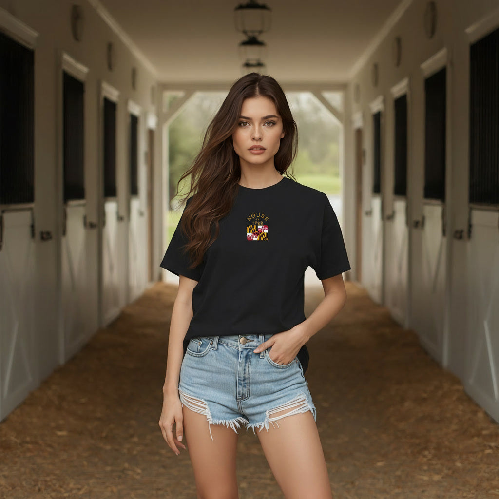 House of 1788 Rounded Maryland Flag - Unisex t-shirt