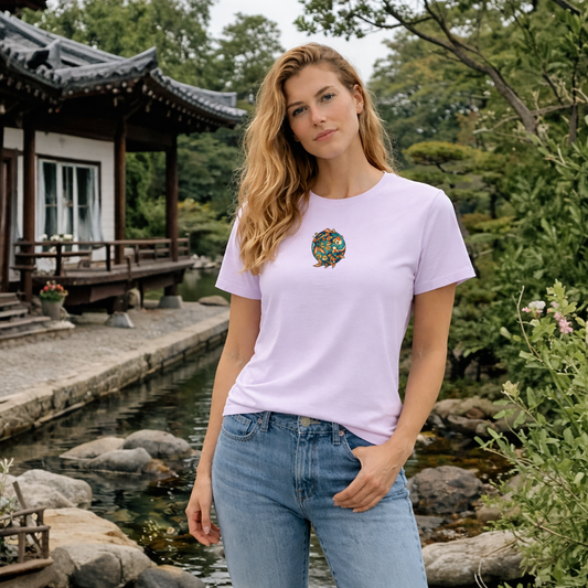 Bloo Kaze Koi Circle Organic Cotton T Shirt