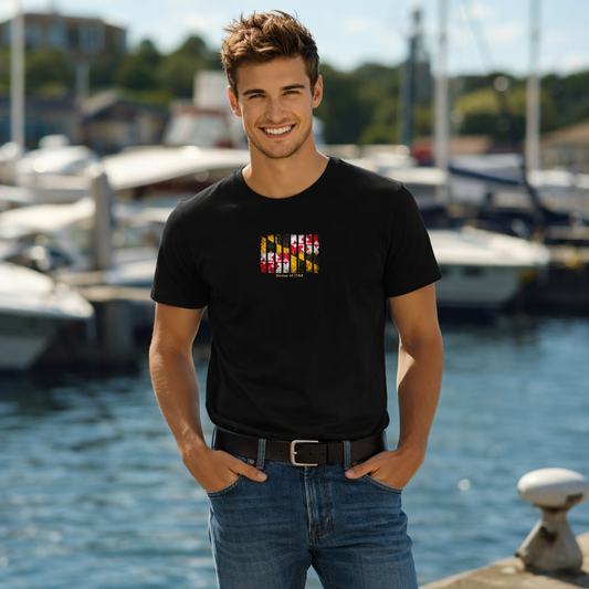Maryland Stripe Heritage T Shirt. Organic Cotton