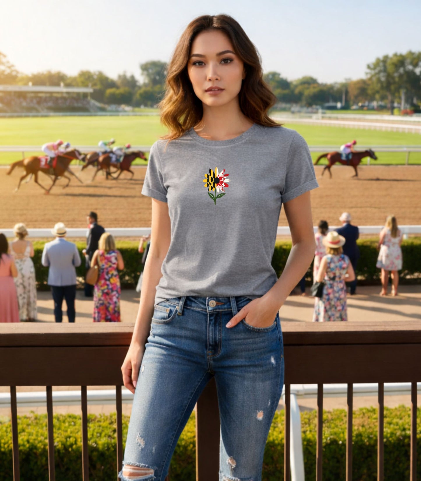 Maryland Heritage Bloom Minimalist Organic Cotton T Shirt