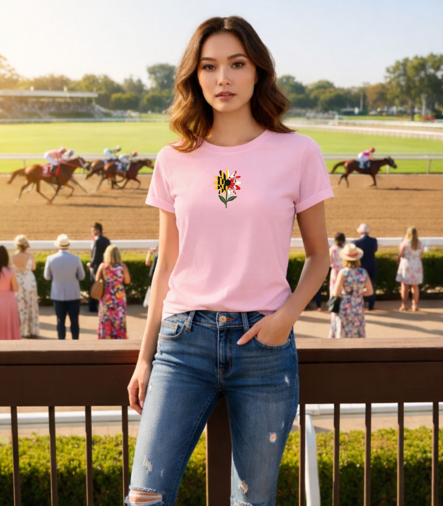 Maryland Heritage Bloom Minimalist Organic Cotton T Shirt