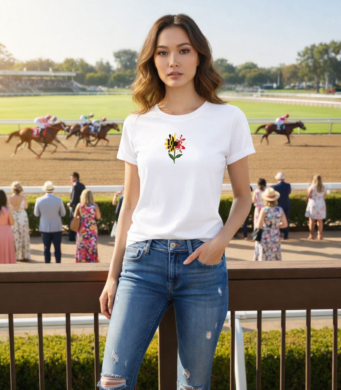 Maryland Heritage Bloom Minimalist Organic Cotton T Shirt