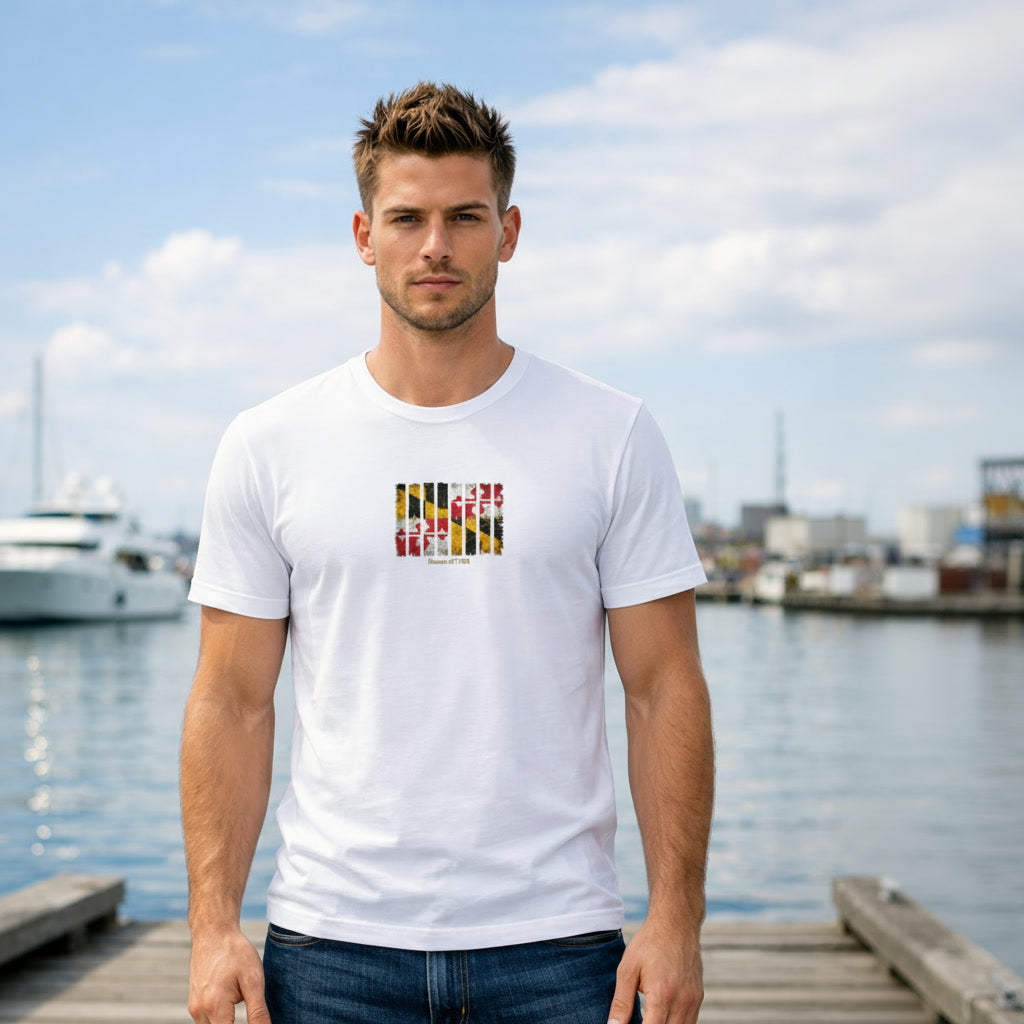 Maryland Stripe Heritage T Shirt. Organic Cotton