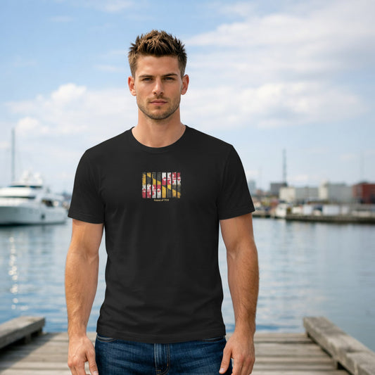 Maryland Stripe Heritage T Shirt. Organic Cotton