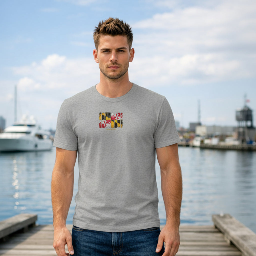 Maryland Stripe Heritage T Shirt. Organic Cotton